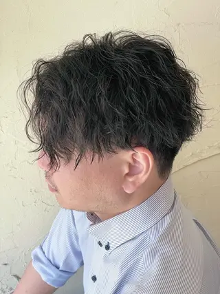 ショート パーマ メンズ メンズ特化/パーマ指 名No.1/百瀬太郎のヘアスタイル