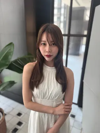 ロング カラー ヘアアレンジ luludi by APHRODITE 銀座所属・🤍うる艶カラー🤍 たむら みなみ 銀座のヘアスタイル