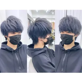 ショート カラー メンズ SNSで大バズり‼️ 欧米風ヘア大ヒット中のヘアスタイル