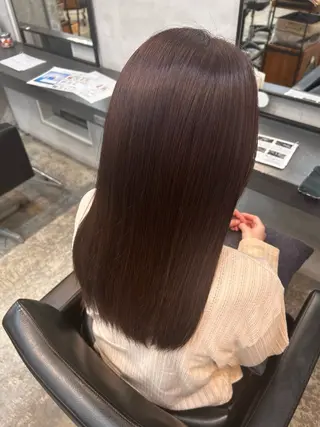 カラー 小森田　果怜 縮毛矯正、カラーのヘアスタイル