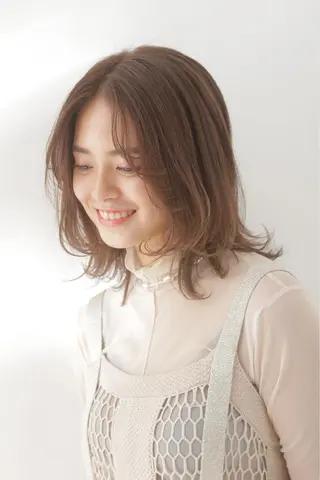 ミディアム カラー ブリーチなしカラー 🌿脇黒丸 彩のヘアスタイル