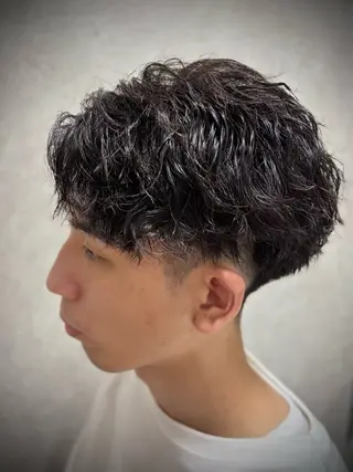 ショート パーマ ヘアアレンジ メンズ JADE with AKROS所属・JADEwith AKROS✨サヤカのヘアスタイル
