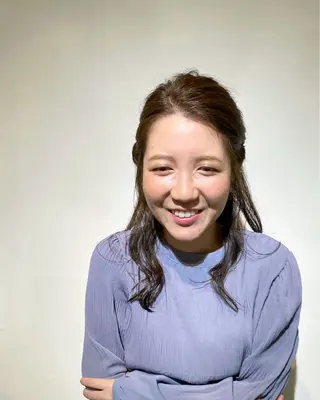 セミロング ヘアアレンジ 𣘺夲友梨/ メンズ/恵比寿のヘアスタイル