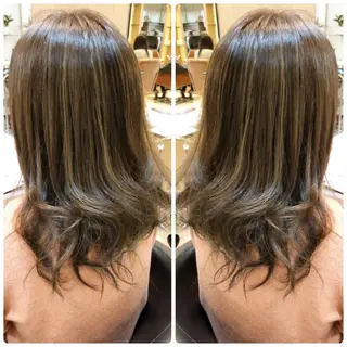 セミロング カラー 小山内 龍一郎 店長のヘアスタイル