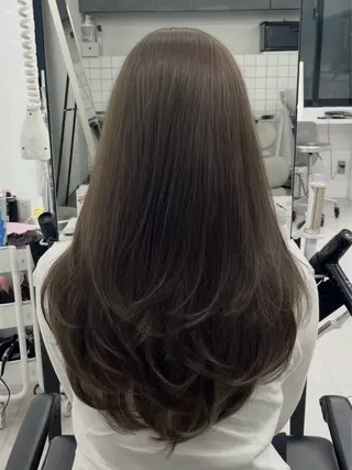 ロング カラー 韓国ヘア×顔まわり 🇰🇷和知拓郎のヘアスタイル