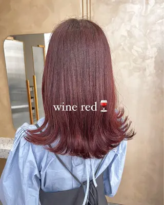 ミディアム カラー ヘアアレンジ 🥀暖色韓国ヘア💕 保科侑花のヘアスタイル