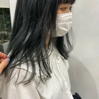 ロング 中村 友香のヘアスタイル