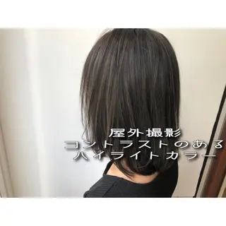 ショート カラー パーソナルカラー診断 できます　木曽　主博のヘアスタイル