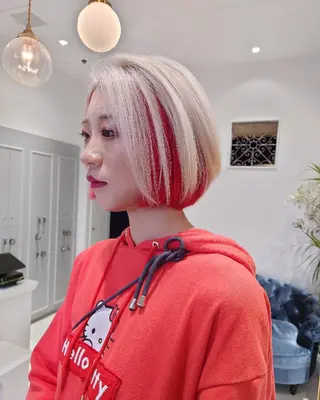 ショート 新潟ハイトーンカラー NO.1✨ 小川 巧のヘアスタイル