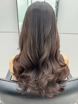 ロング パーマ GO TODAY シェアサロン 銀座Arc店所属・デジタルパーマ🫧 韓国風ヘア🫧サクラのヘアスタイル