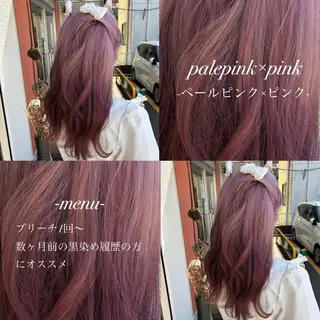 ロング 🖤🎀ハイトーン/ エク/夕月🎀🖤のヘアスタイル