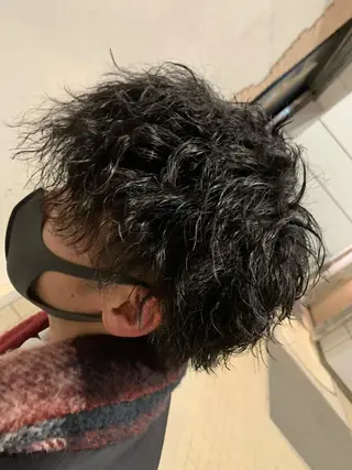 ミディアム パーマ Zina天王寺 CHIAKIのヘアスタイル