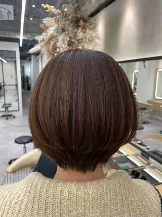 ショート レイヤー縮毛矯正 ささきすずね💗のヘアスタイル