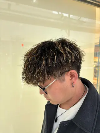 パーマ メンズ 波巻き･カルマ パーマ特化/aoiのヘアスタイル