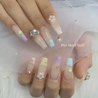 ネイル HANA 長さだしのネイルデザイン