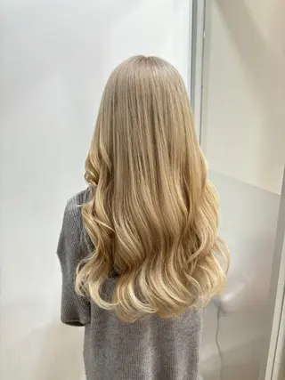 ロング カラー たなか もえなのヘアスタイル