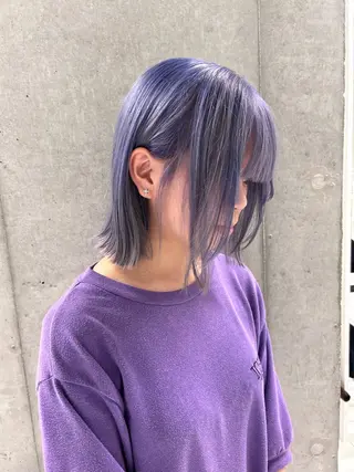 ミディアム カラー shizuna/天神 /メンズ/ボブのヘアスタイル