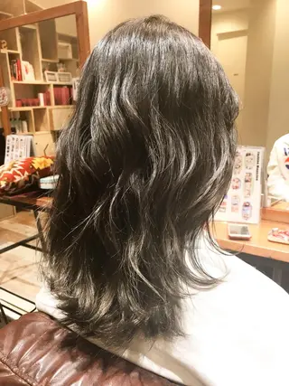 セミロング カラー シールエクステ⭐️ オオミタクヤのヘアスタイル