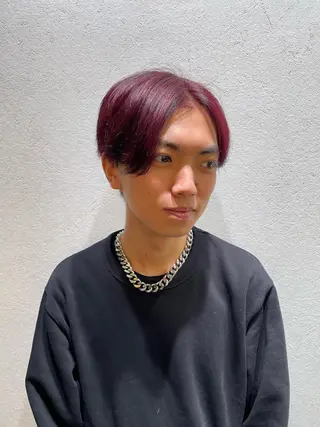 ショート カラー メンズ ブリーチ/ハイトーン 🌏💊RAINEのヘアスタイル