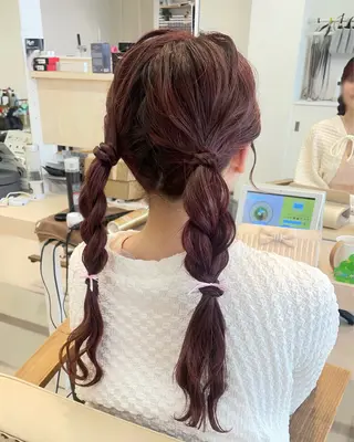 ヘアアレンジ かずや🍀/髪質改善 /艶髪カラー/眉毛のヘアスタイル