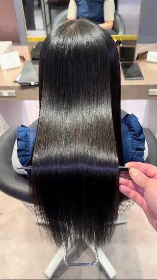 ロング 骨格補正似合わせ カット阿部建のヘアスタイル