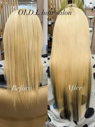 ロング OLD.L所属・エクステ&カラー専門 羽エクステ 新大久保のヘアスタイル