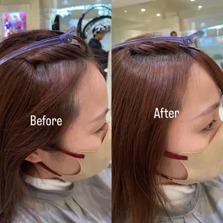 ロング 韓国レイヤー🪽 耳ツボジュエリーのヘアスタイル