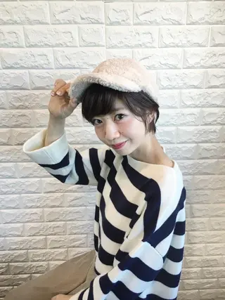 ミディアム カラー ヘアアレンジ 🌿‬ ܸAir 透明感🌱西村知佳のヘアスタイル