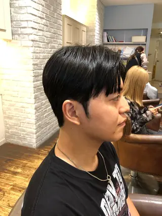 パーマ メンズ 韓国メンズヘア シンユウのヘアスタイル