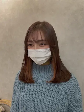 セミロング カラー ［パサつき改善］＊ 髪質改善ケアサロン＊のヘアスタイル