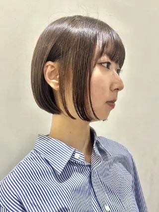 ショート 🌈扱いやすいボブ× ブリーチ🌈TAMEのヘアスタイル