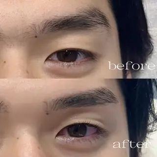 メンズ アイブロウ TSUYAMEKI runaのマツエク・マツパデザイン