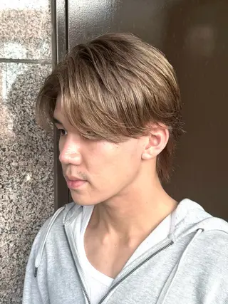 ショート カラー メンズ 柏メンズカットパーマ NO.1タイチのヘアスタイル