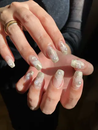 ネイル 草加ニュアンスネイル 🌚hersのネイルデザイン