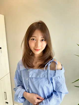 セミロング カラー ✂️似合わせの魔術師 石田一樹✂️のヘアスタイル