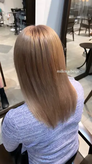 ミディアム カラー 🎀ハイトーン・艶 カラー HANA🎀のヘアスタイル