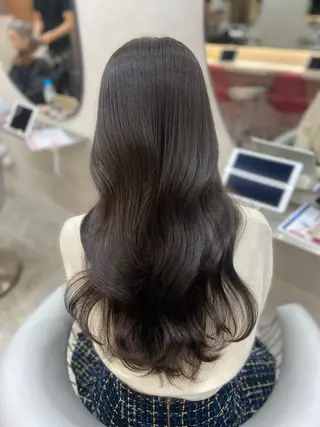 ロング カラー 新宿/韓国ヘア 中明度カラー/かやのヘアスタイル
