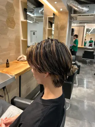 カラー メンズ 森珀斗/銀座 /ショートボブのヘアスタイル