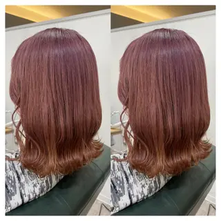 ミディアム カラー 村山 茉衣のヘアスタイル