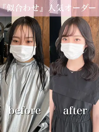 ミディアム 【1日2名様限定】 AFLOAT白川雄副のヘアスタイル