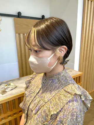 ショート カラー écouter所属・ショート/ウルフ ハイトーン/カイセイのヘアスタイル