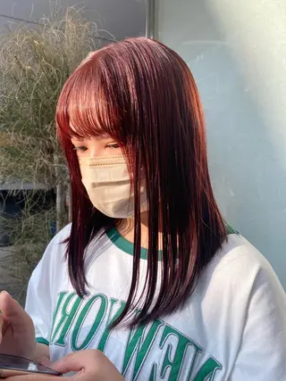 セミロング カラー otoha☆カラー/ レイヤー/八王子のヘアスタイル