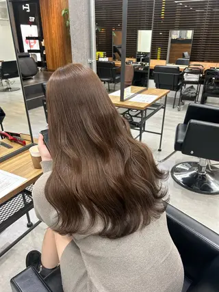 ロング カラー SAKI🫧透明感 カラー&エクステのヘアスタイル