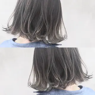 ミディアム カラー パーマ ヘアアレンジ tocca所属・毎月通える価格♪ 杉本真基のヘアスタイル