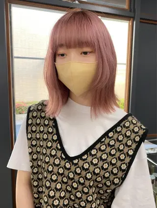 ミディアム ୨୧柔らかいカラー nozomi ୨୧のヘアスタイル