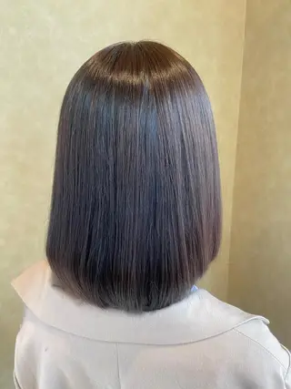 ミディアム カラー 小林 亜紀のヘアスタイル