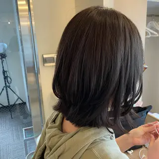 ミディアム ボブウルフ／ボブ Satsuki【名駅のヘアスタイル
