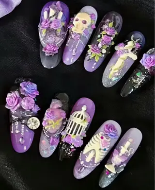 ネイル ビルドアップ ビューティーのネイルデザイン