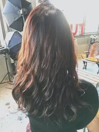 ロング カラー パーマ 代表 中島貴志のヘアスタイル