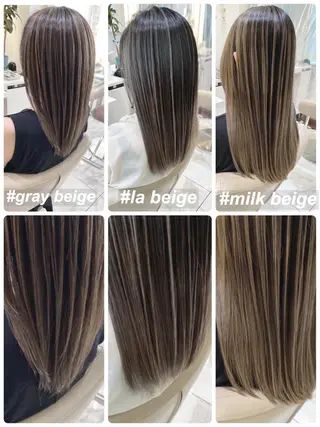 ロング カラー 山崎俊輔/髪質改善 /バレイヤージュのヘアスタイル